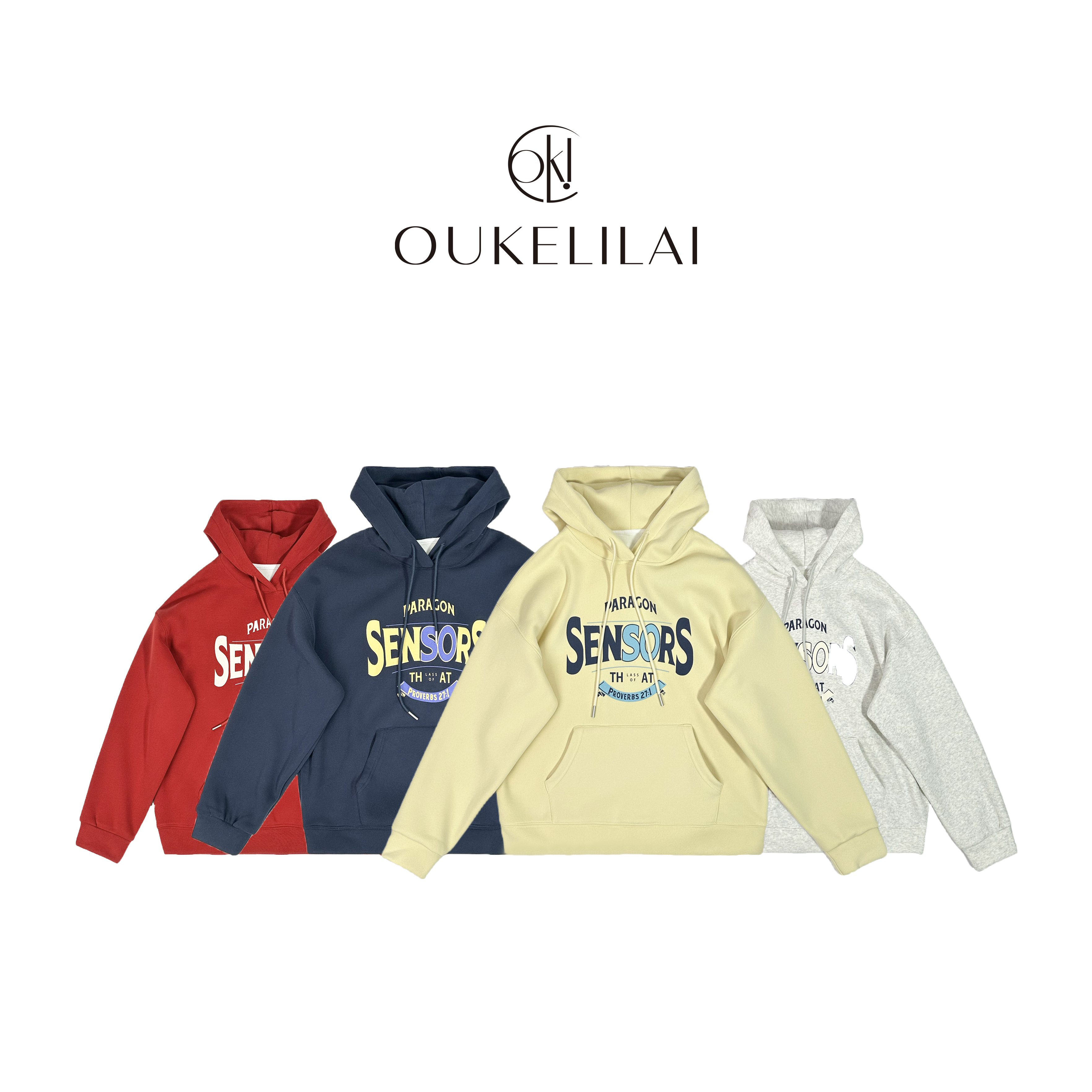 563208   【韩版连帽】加绒字母印花连帽百搭卫衣