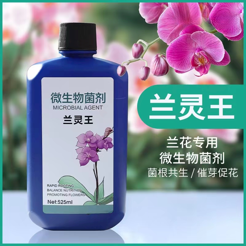 【正版】兰灵王植物花卉营养液肥料生根催芽促花微生物菌肥溶解液体
