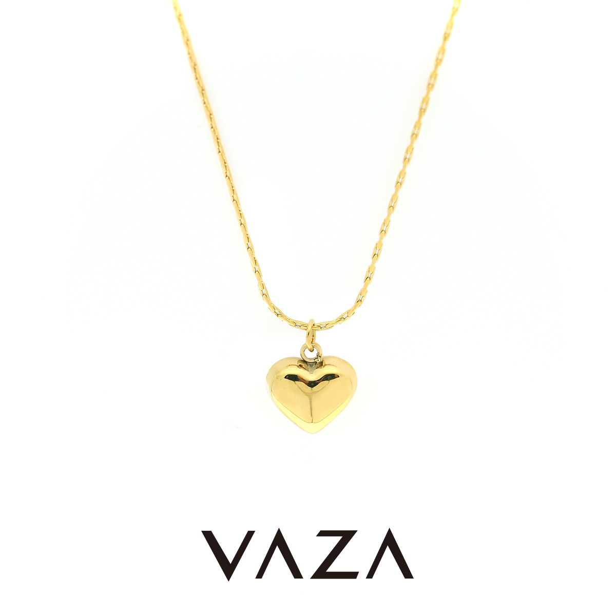 VAZA 钛钢项链 「一见倾心」爱心项链精致立体百搭时尚坠链通勤