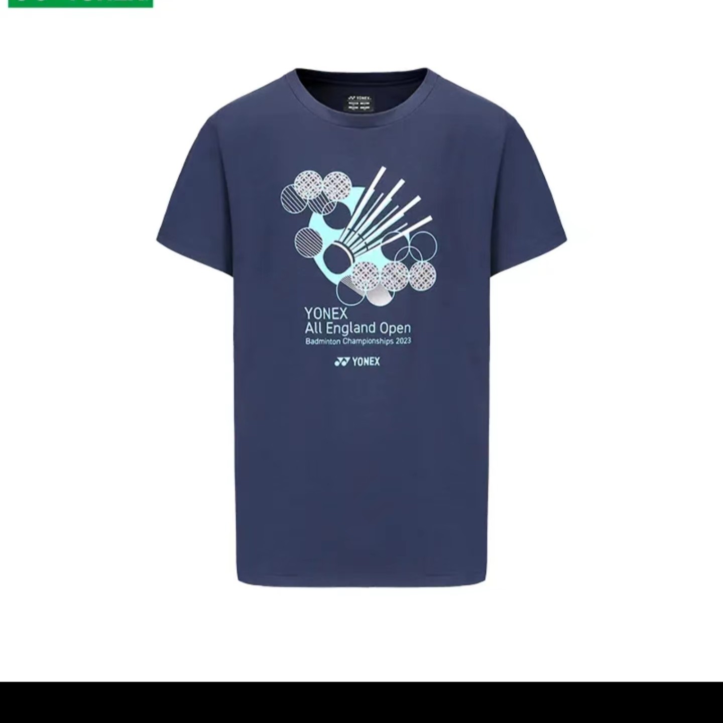 2023YONEX/尤尼克斯羽毛球服yy短袖男女款全英赛文化衫比赛运动服