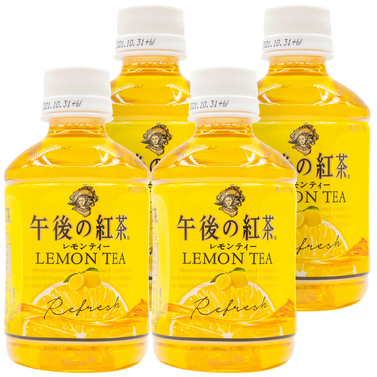 商城日本进口kirin麒麟饮品午后柠檬茶冰红茶果味迷你饮料280ml