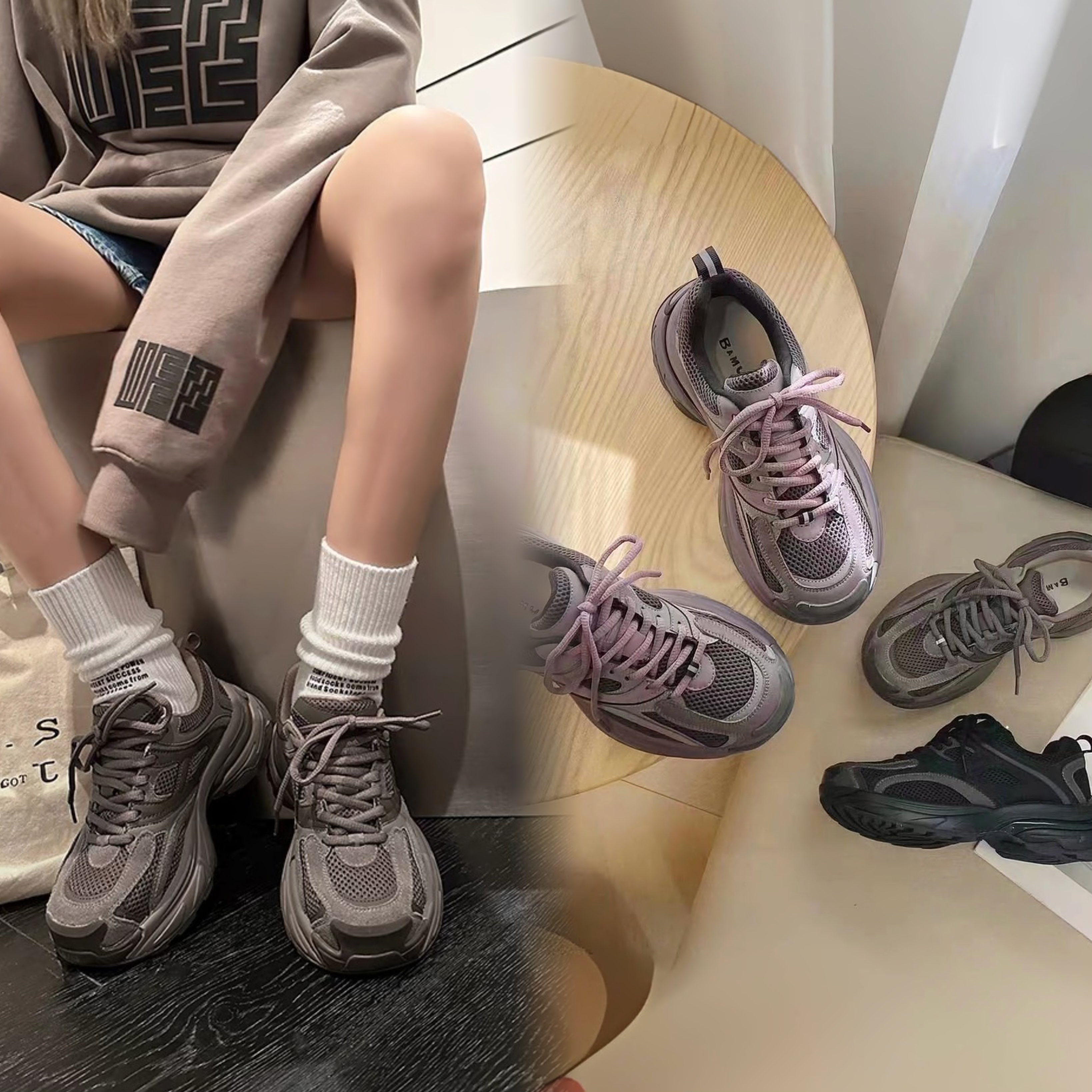 爆款小怪兽厚底百搭轻便老爹鞋 96118 D1