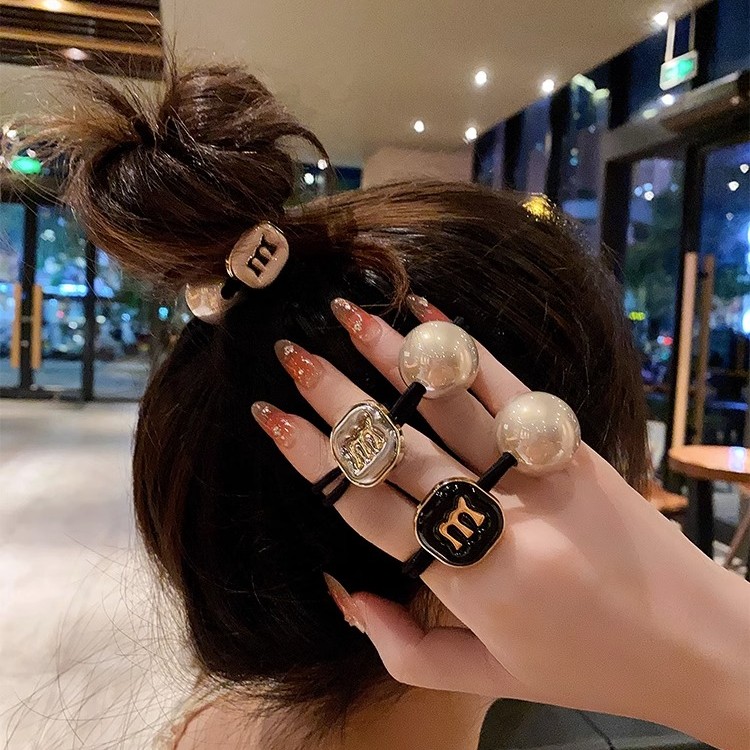 2023东大门新款高端头绳丸子头发圈发饰发绳高弹女扎马尾韩国头饰