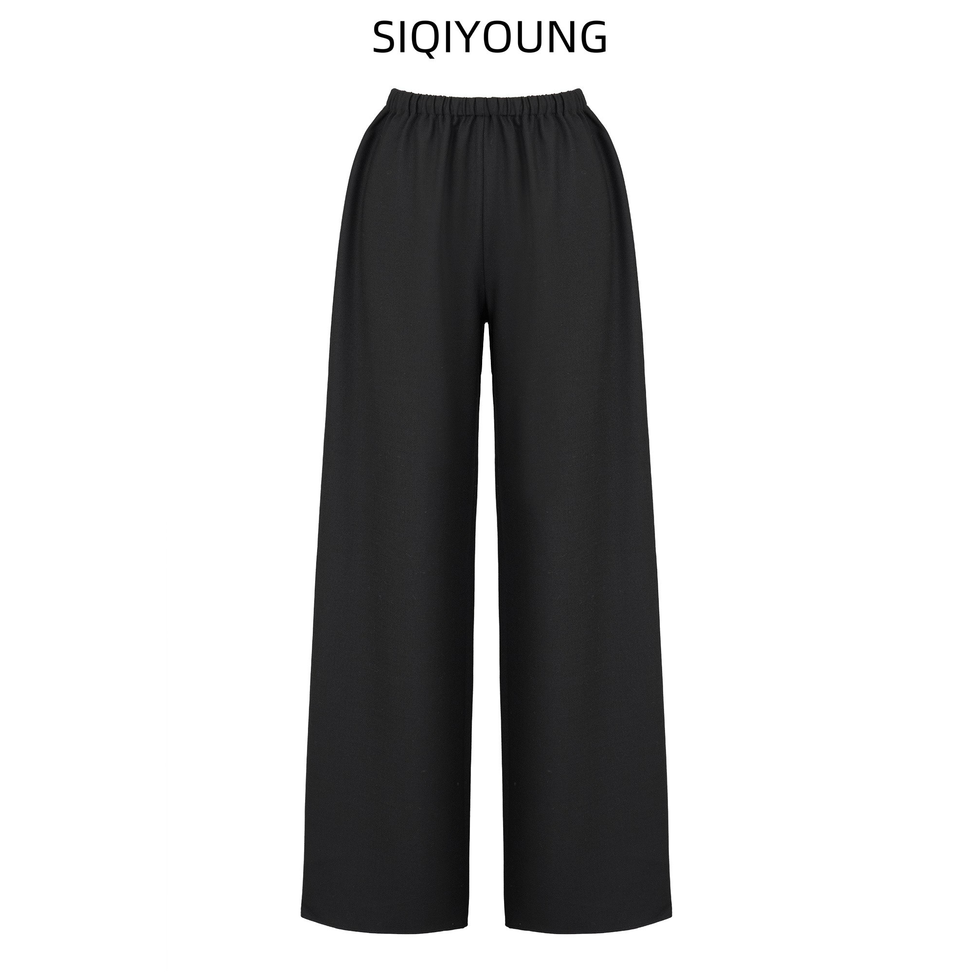 SIQIYOUNG松紧直筒长裤