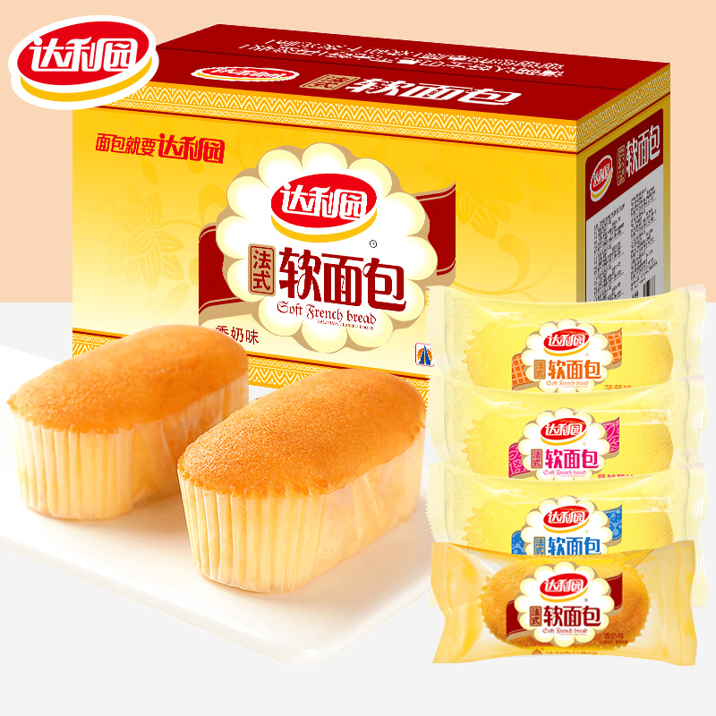 达利园法式软面包糕点手撕蛋糕整箱早餐营养代餐休闲食品零食小吃