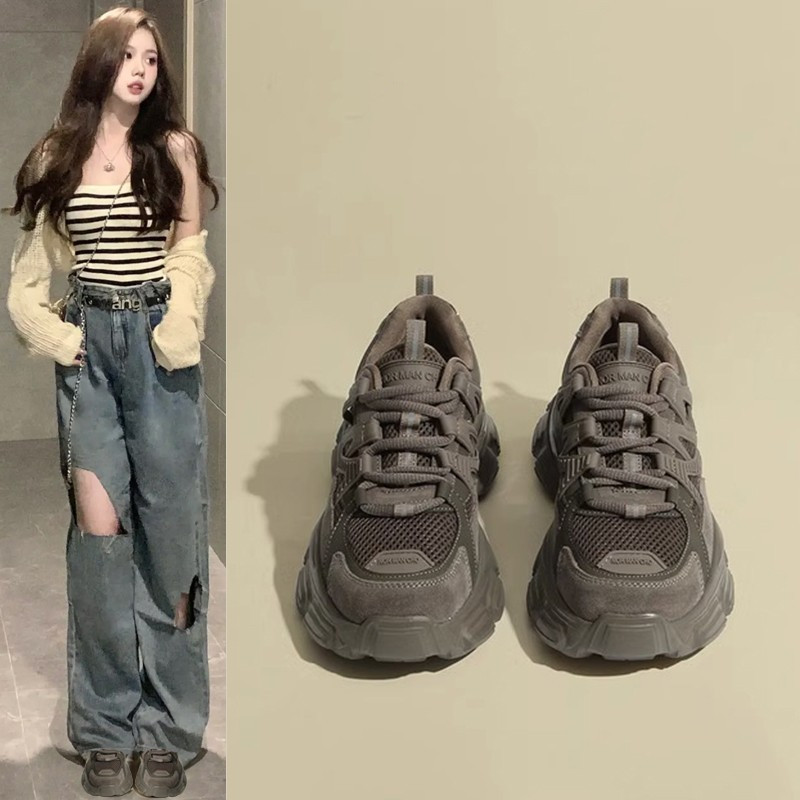 回力瑞老爹鞋女款2023新款秋冬季网红超火显脚小百搭休闲运动鞋潮