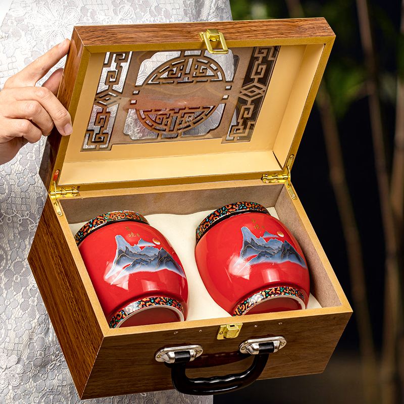 节日送礼 新茶红茶金骏眉茶叶陶瓷罐茶叶礼盒装