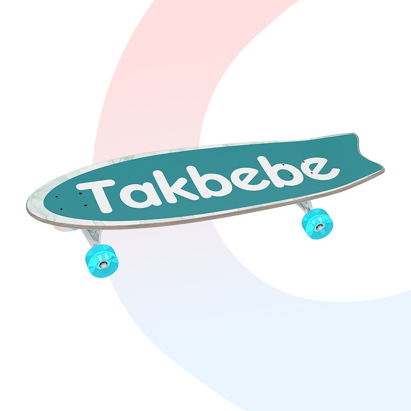 Takbebe塔克贝贝陆地冲浪板滑板免蹬地专业初学者滑雪练习板T58