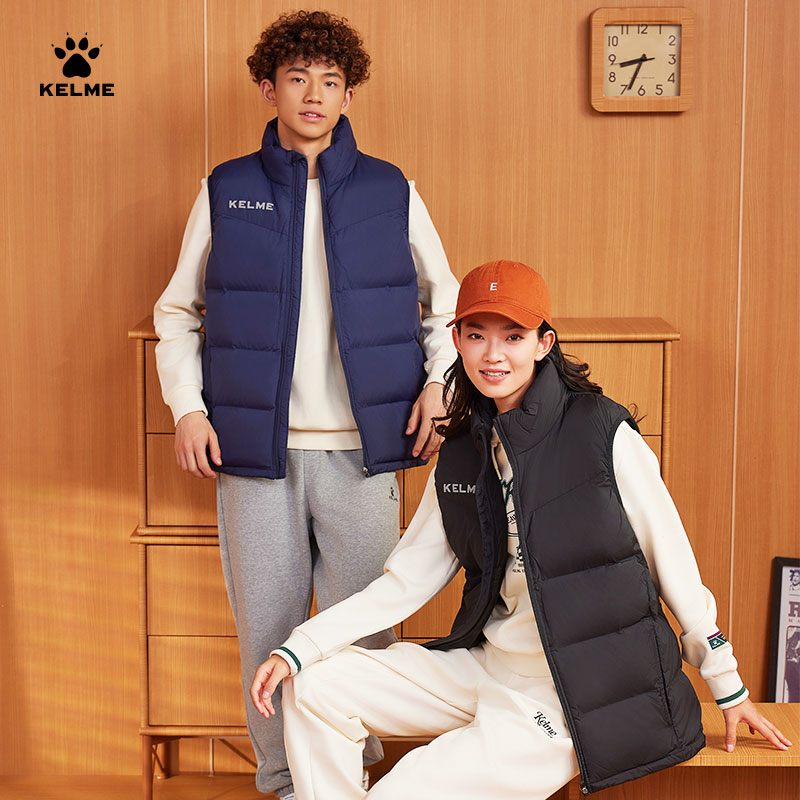 【秋冬保暖马甲】卡尔美马甲户外训练背心保暖加厚棉马夹潮流新品商品图