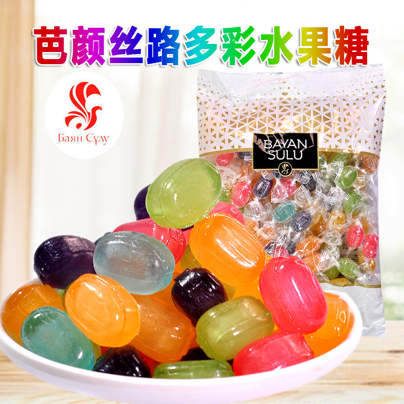 多彩水果味糖果办公室吧台喜糖婚庆年货零食品进口网红同款250克