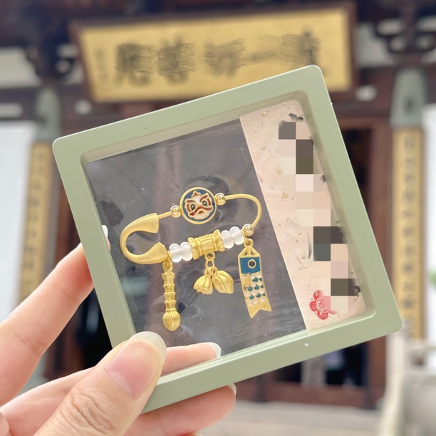 非金属珐琅胸针 【学生别针】锦Li挂坠 醒狮别针 文昌笔大欢喜文创