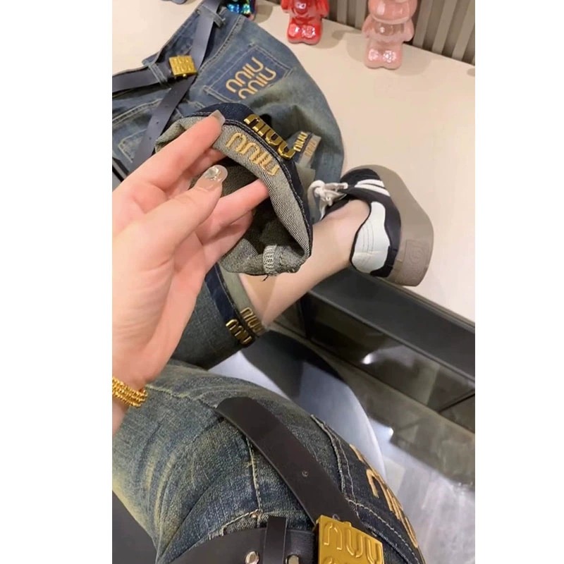 高腰牛仔裤女老爹裤百搭显瘦直筒修身九分哈伦裤秋季大码梨形身材