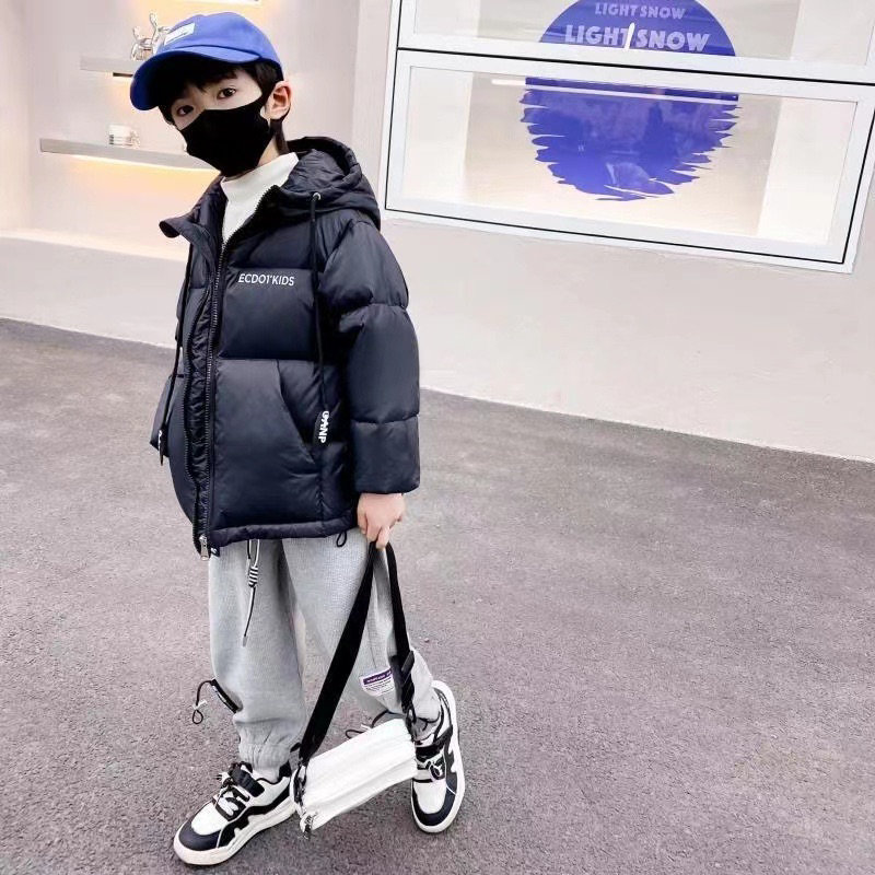 新款白鸭绒儿童羽绒服男女童加厚洋气短款中大童小孩保暖冬季外套