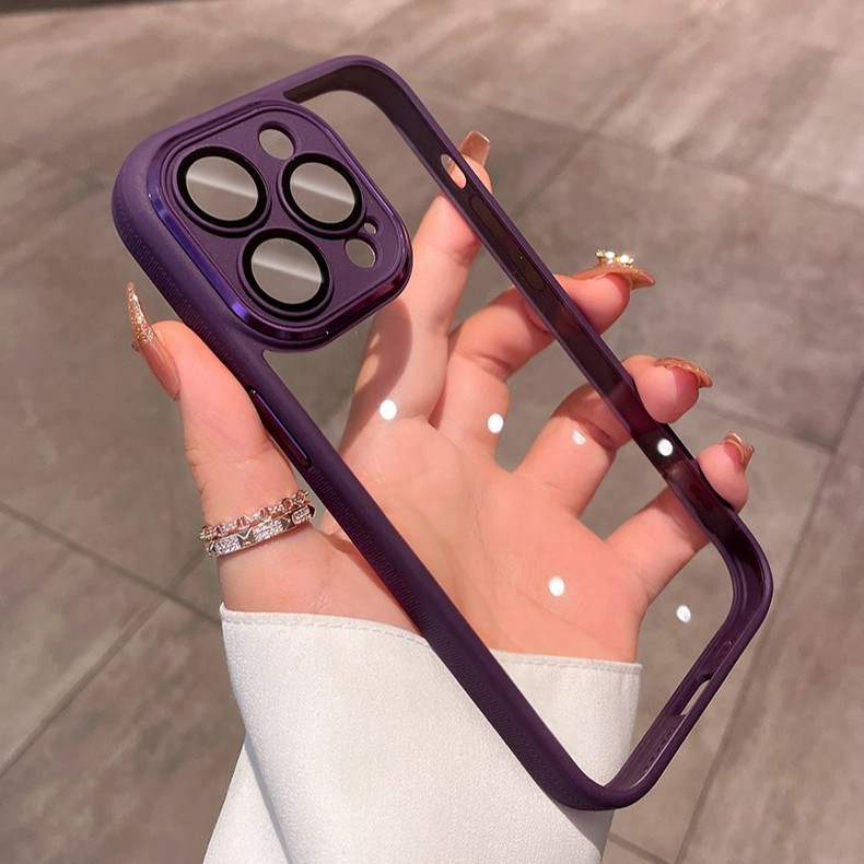 【苹果】iPhone15Promax简约高透带镜头膜磁吸防摔手机壳男女新款