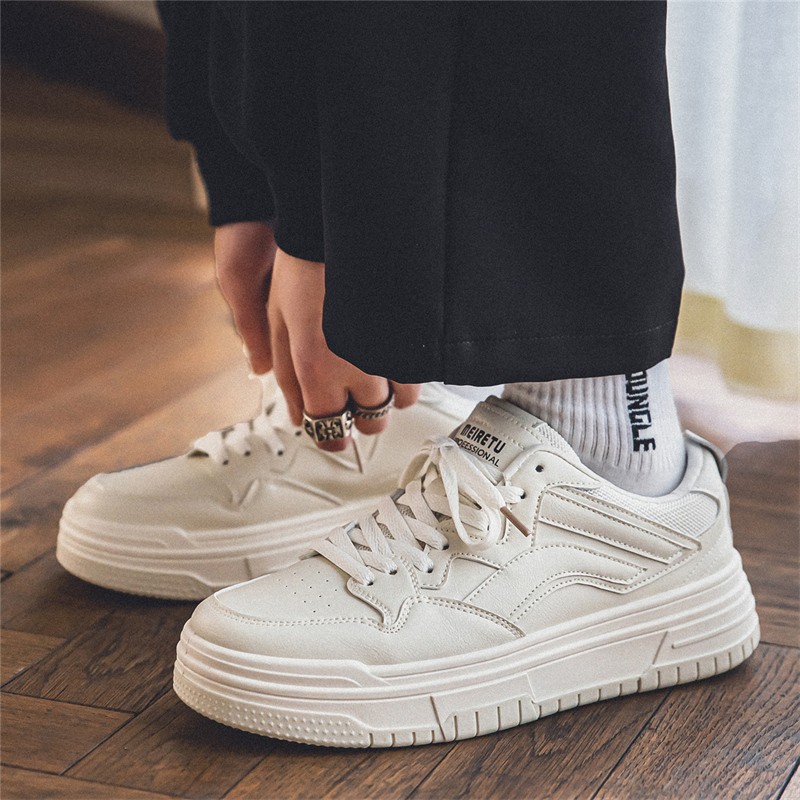 男鞋子潮鞋2022新款增高小白鞋男生冬季韩版百搭运动厚底休闲板鞋