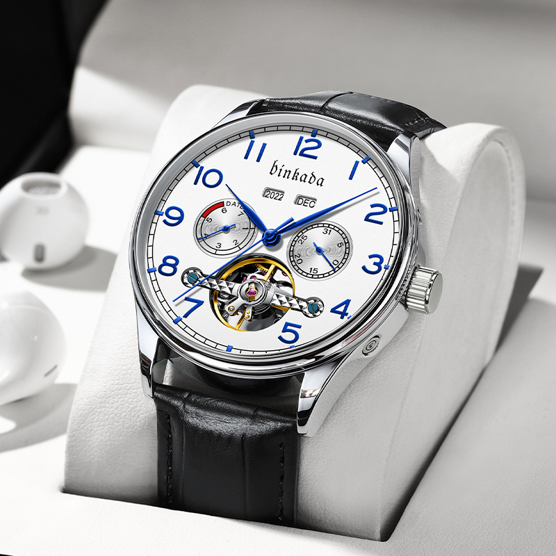 【国际港运】BINKADA男士全自动机械手表简约大气时尚-6941