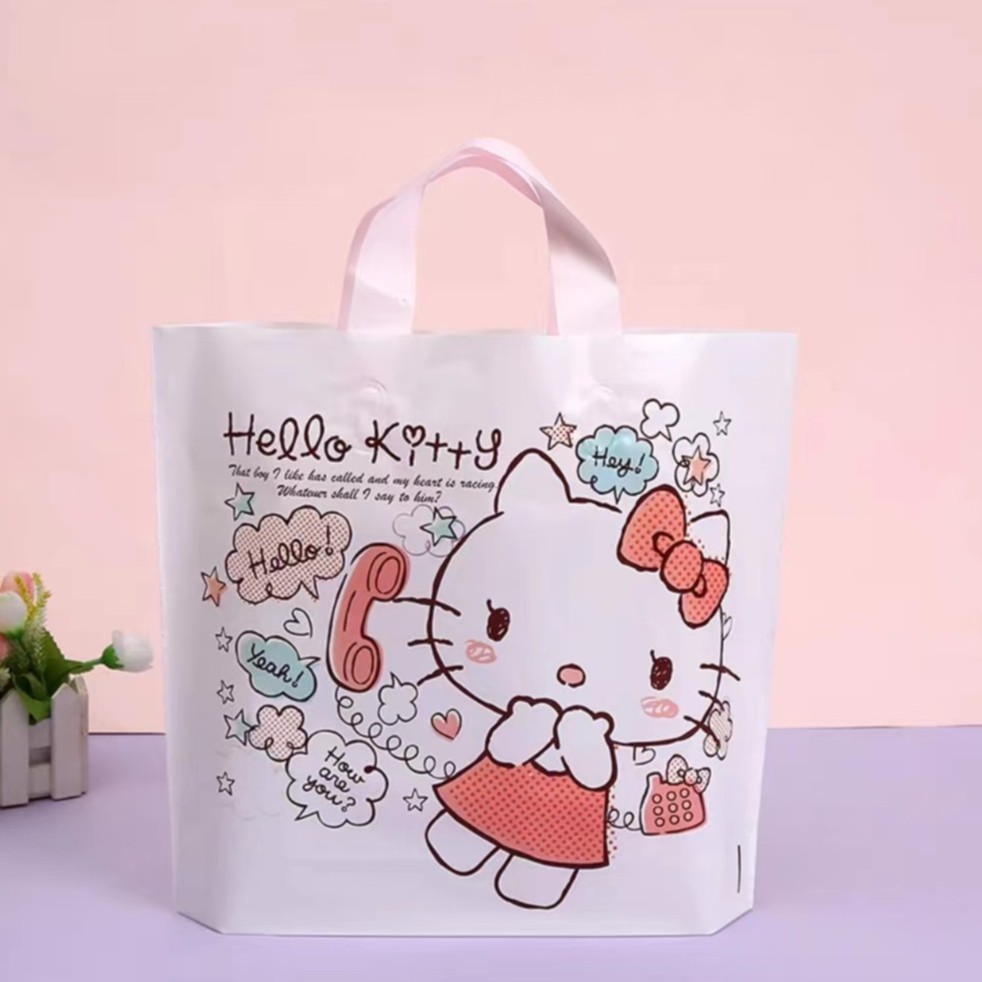 hello猫KT猫儿童装童装手提袋购物袋塑料袋可爱女装