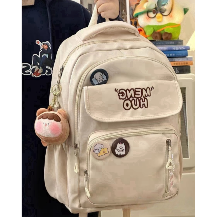 日系学院风高中初中学生大容量书包女少女双肩包电脑旅行减负书包