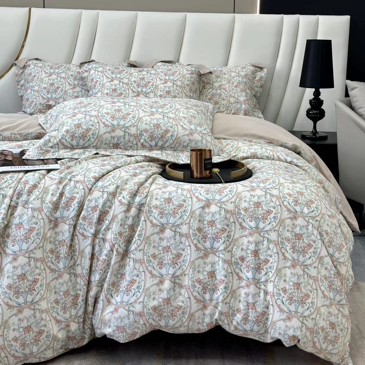 钻妈家新款轻奢风磨毛四件套