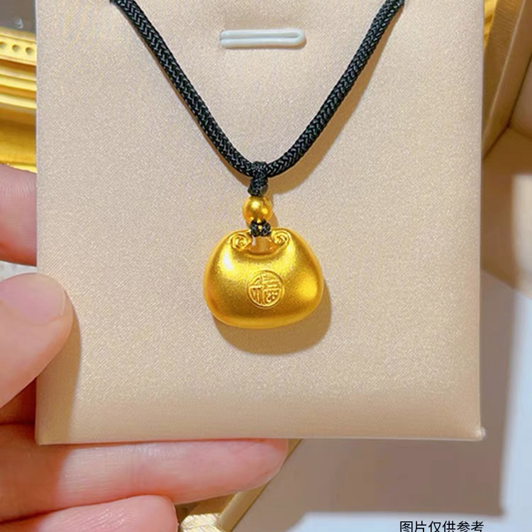【福气满满】小胖福吊坠+手工编绳转运珠项链