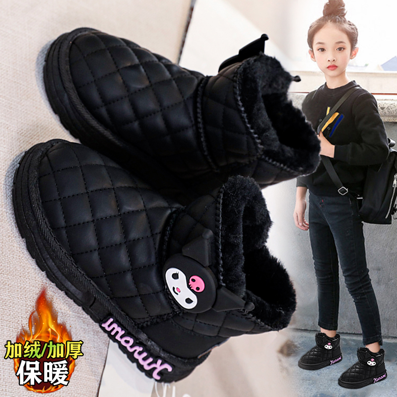回力潮品雪地靴女童棉鞋冬季加绒加厚儿童棉靴保暖鞋短靴大棉童鞋