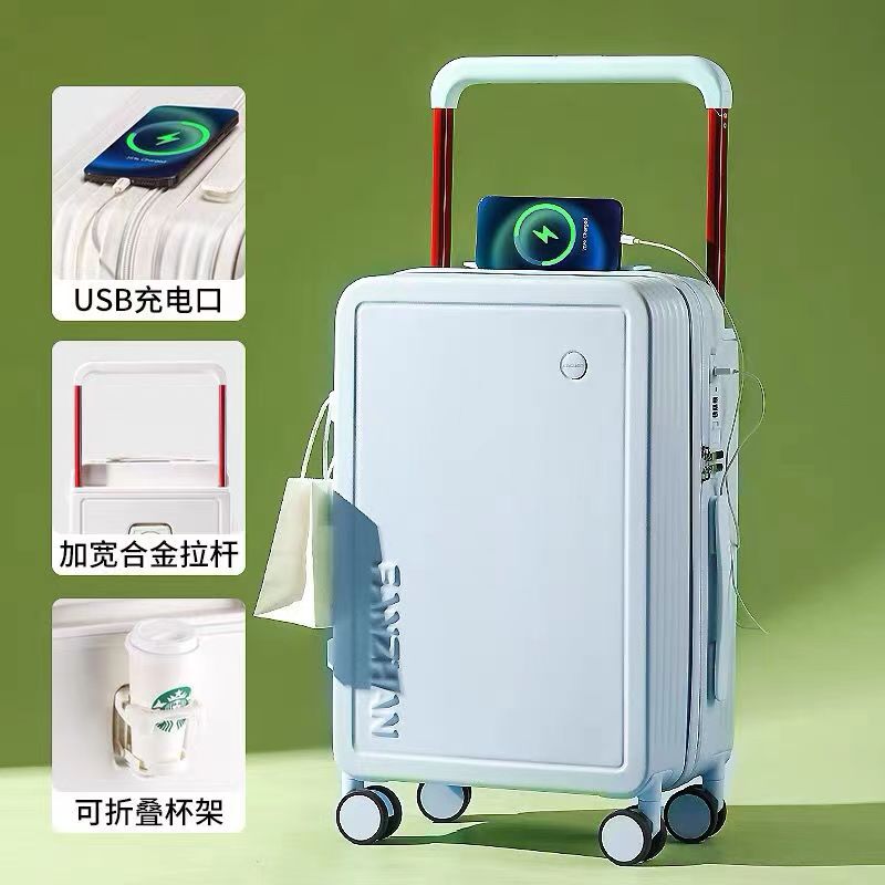 行李箱轻便拉杆箱旅行箱拉杆箱宽拉多功能加宽大容量行李箱密码箱