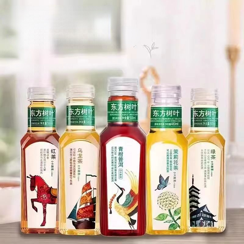 【临期】东方树叶500ml*5瓶红茶茉莉乌龙茶无糖花香茶饮料口味特价