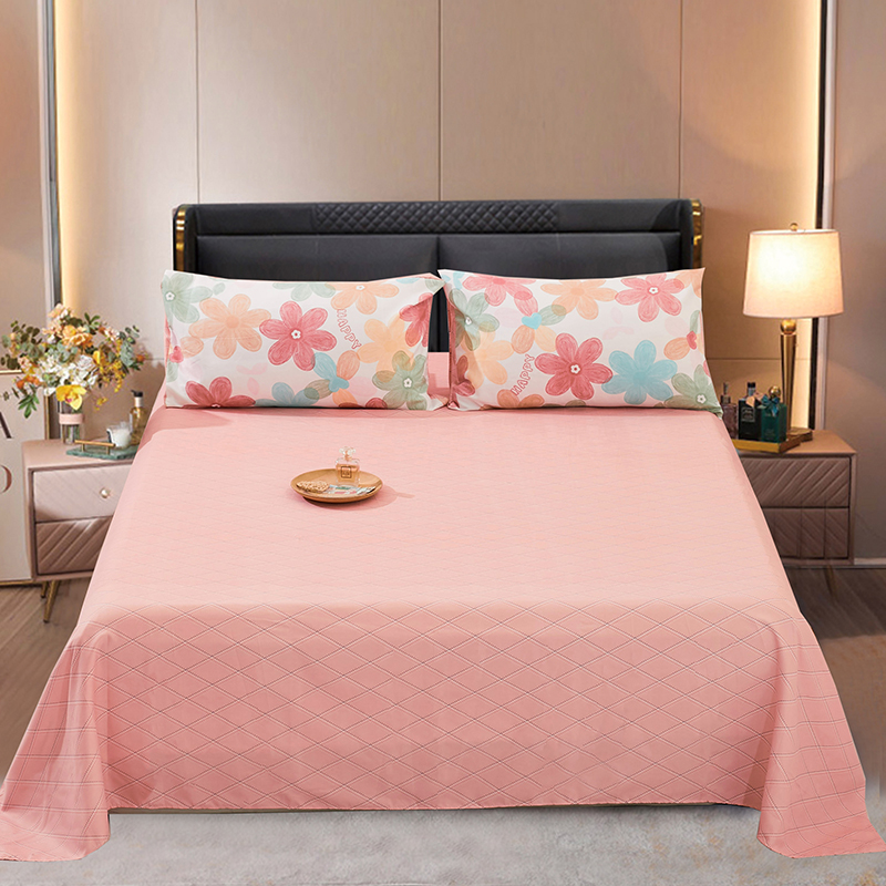 网红斜纹单件简约四季可用150x200床单宿舍被单亲肤磨毛单人床单