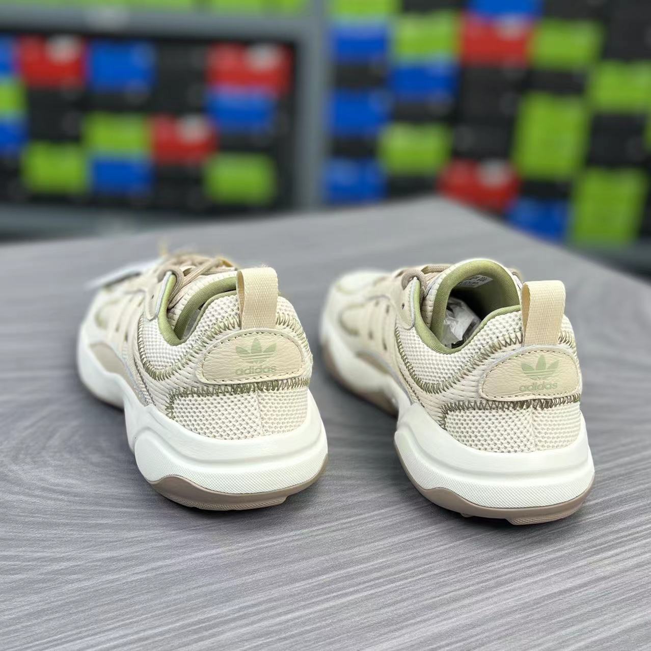 Adidas阿迪达斯正品三叶草HAIWEE男子网面复古运动鞋ID0555透气