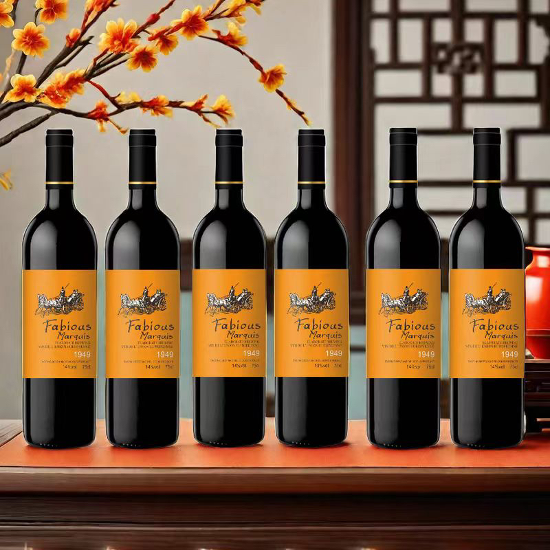 法名斯侯爵干红葡萄酒750ml*6