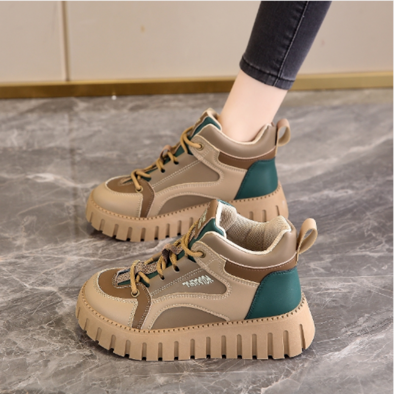 回力特防水板鞋女2024春季新款百搭女鞋真皮面高帮鞋软底休闲鞋潮
