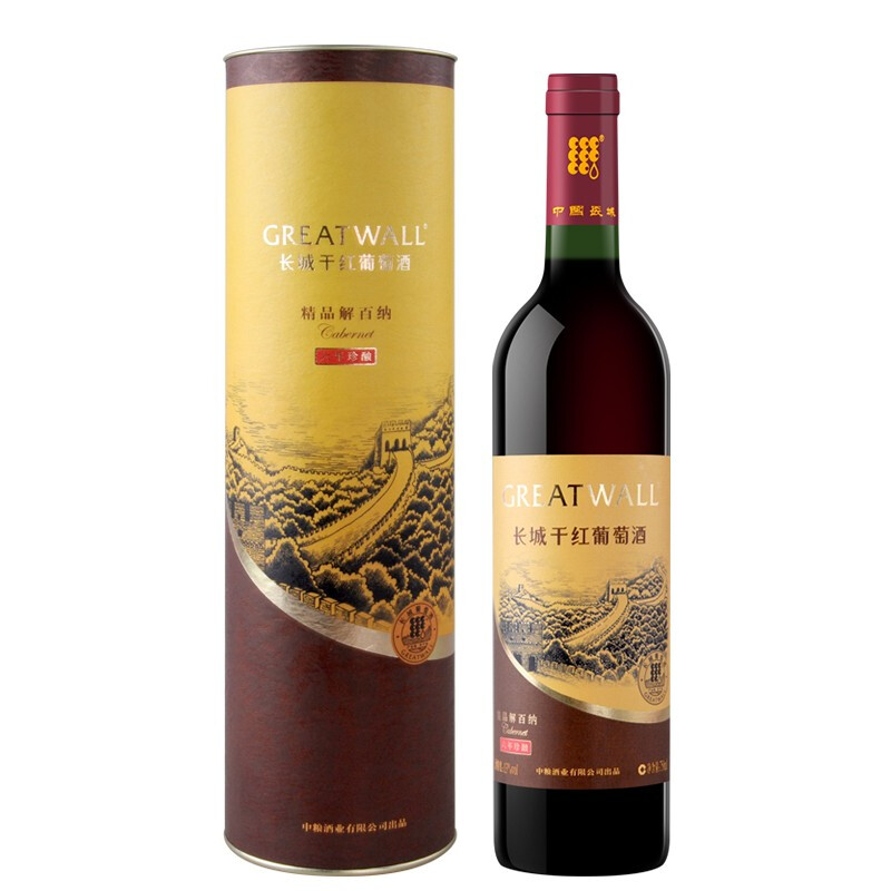 长城红酒   六年珍酿精品解百纳 750ml单支装商务