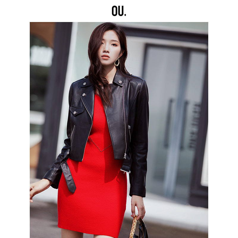 【老板娘夏天】OU.FASHION/欧点法式优雅显瘦连衣裙1152240053秋冬