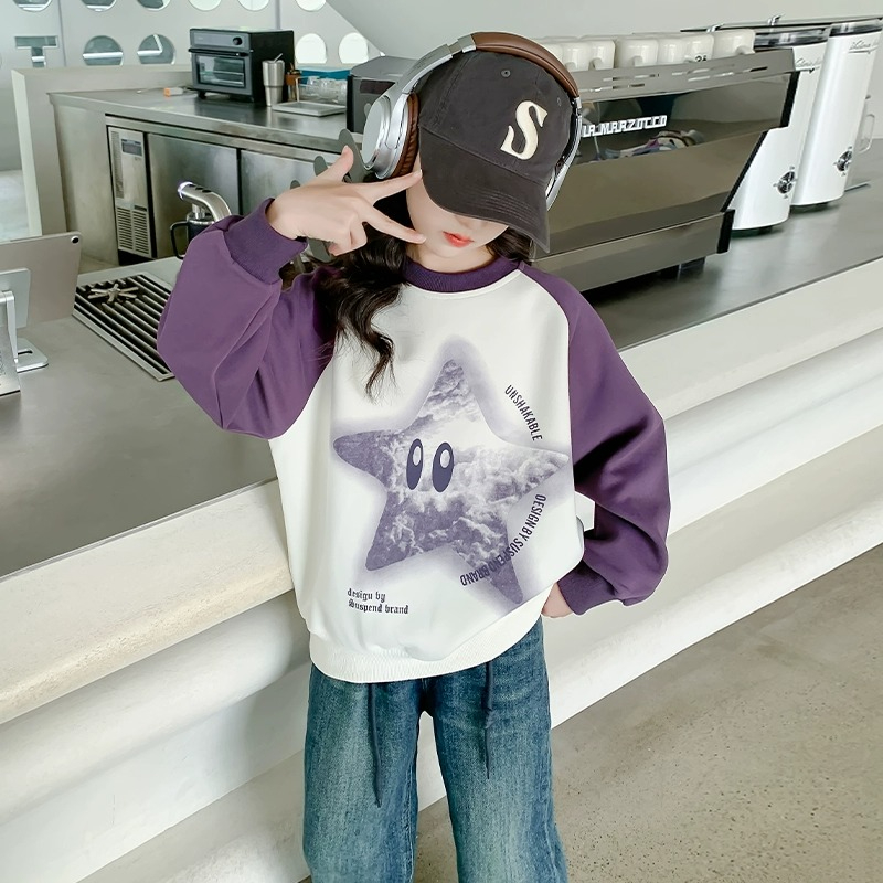 儿童女卫衣秋冬款2023新款洋气女孩衣服女大童儿童春秋季洋气上衣