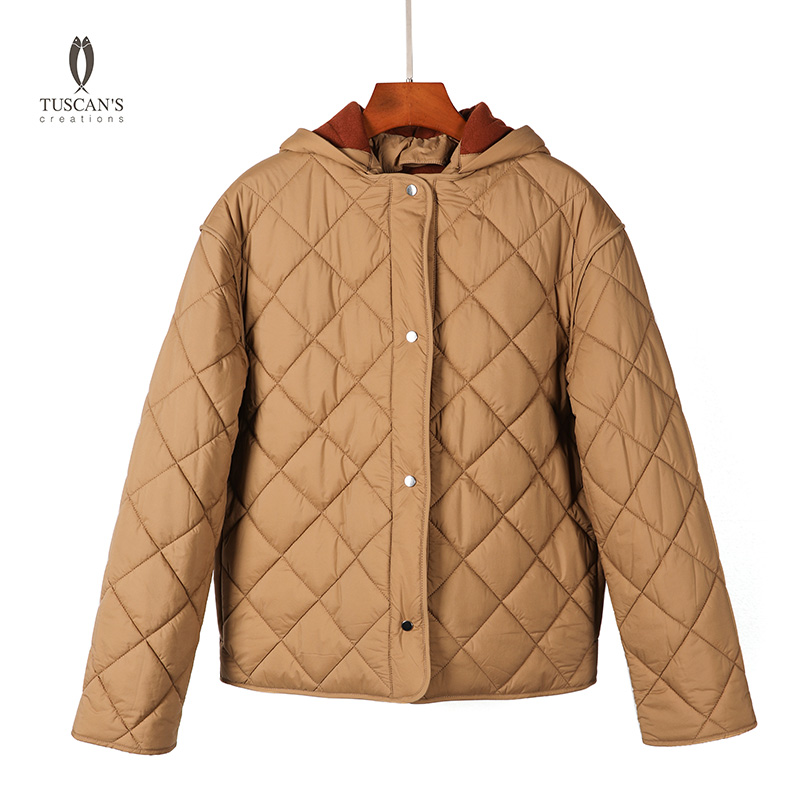 【时代集团】冬季时尚棉服连帽外套女SR101813