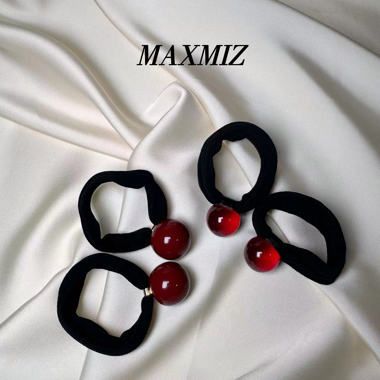 东大门 小众 ins 手工 车厘子3根发 果冻简约发绳 1997