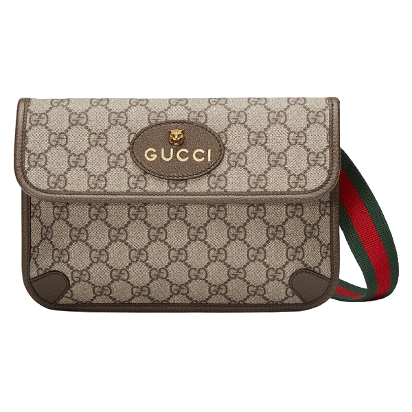 99新 GUCCI/古驰 Tina专属链接 经典 帆布虎头腰包