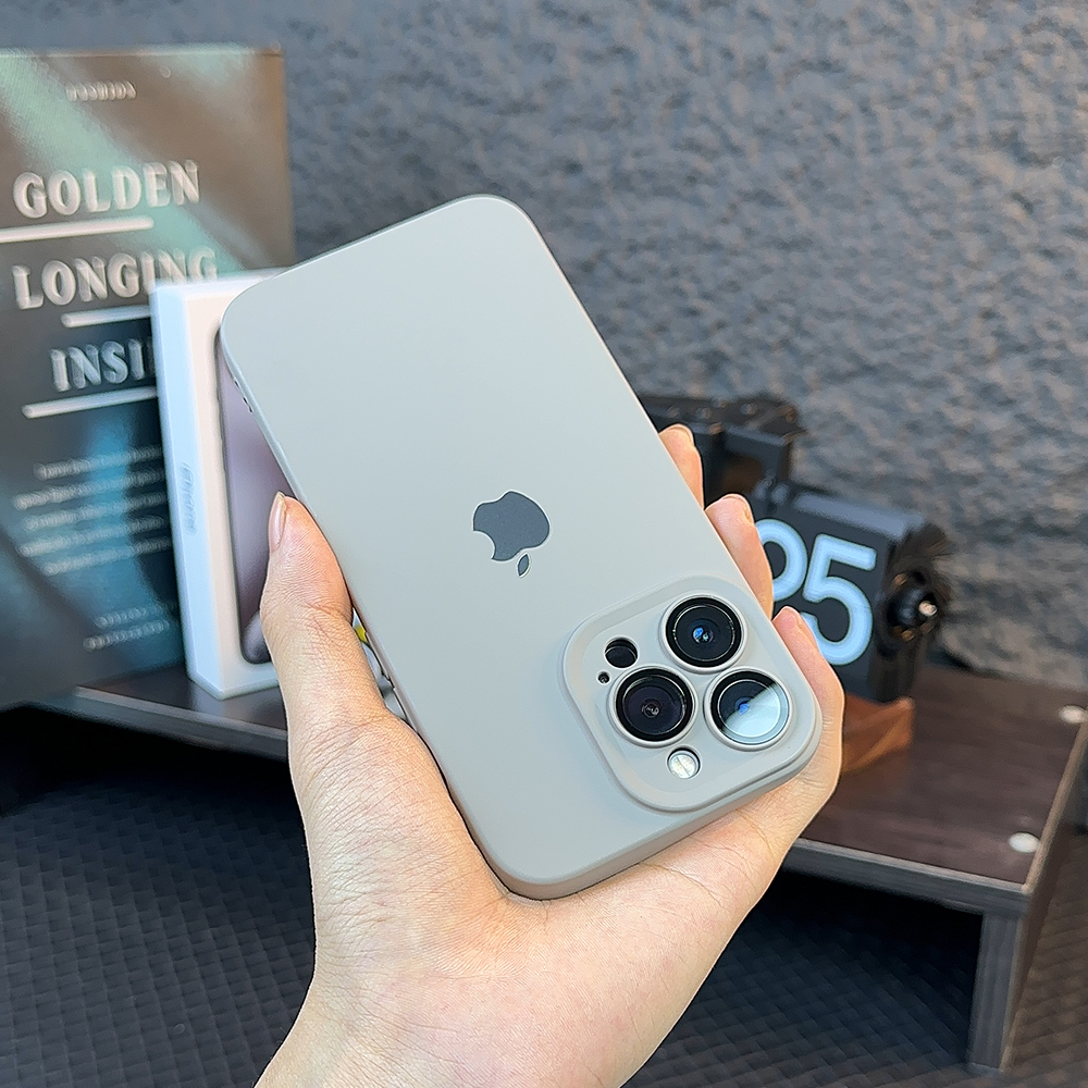 高端iPhone15液态硅胶手机壳苹果14promax防摔磨砂13自带镜头12全