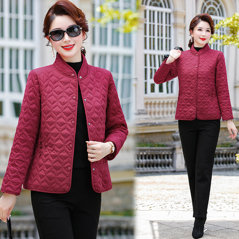 秋冬冬季女2023新款中老年女装中年装夹棉加厚女士妈妈装妈妈棉袄