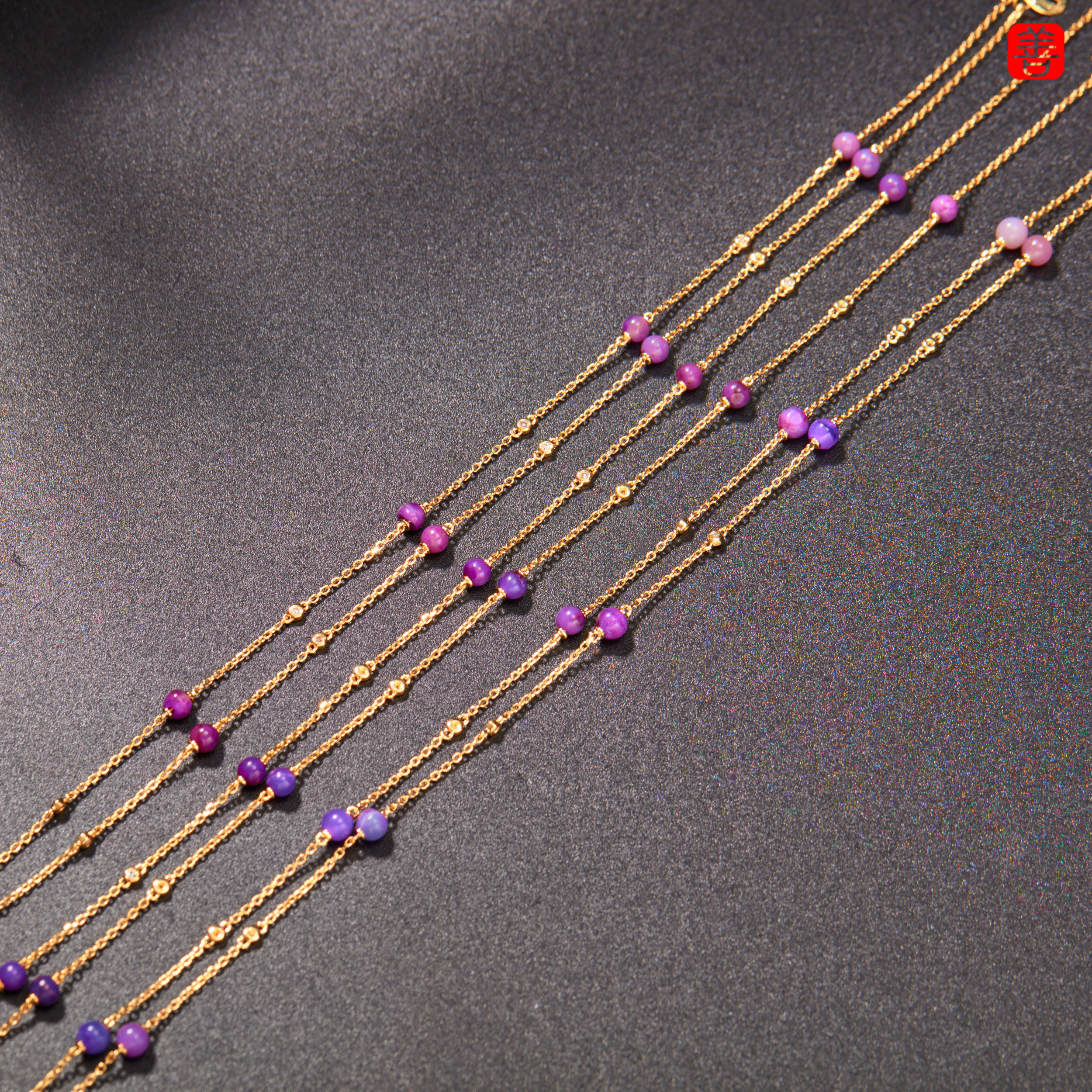 【思嘉】长乐丨18k舒俱来小米珠项链多样性发一#SJC17600510