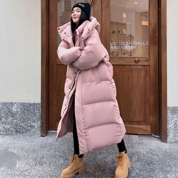 2024女款长款棉服过膝加厚韩版高级外套