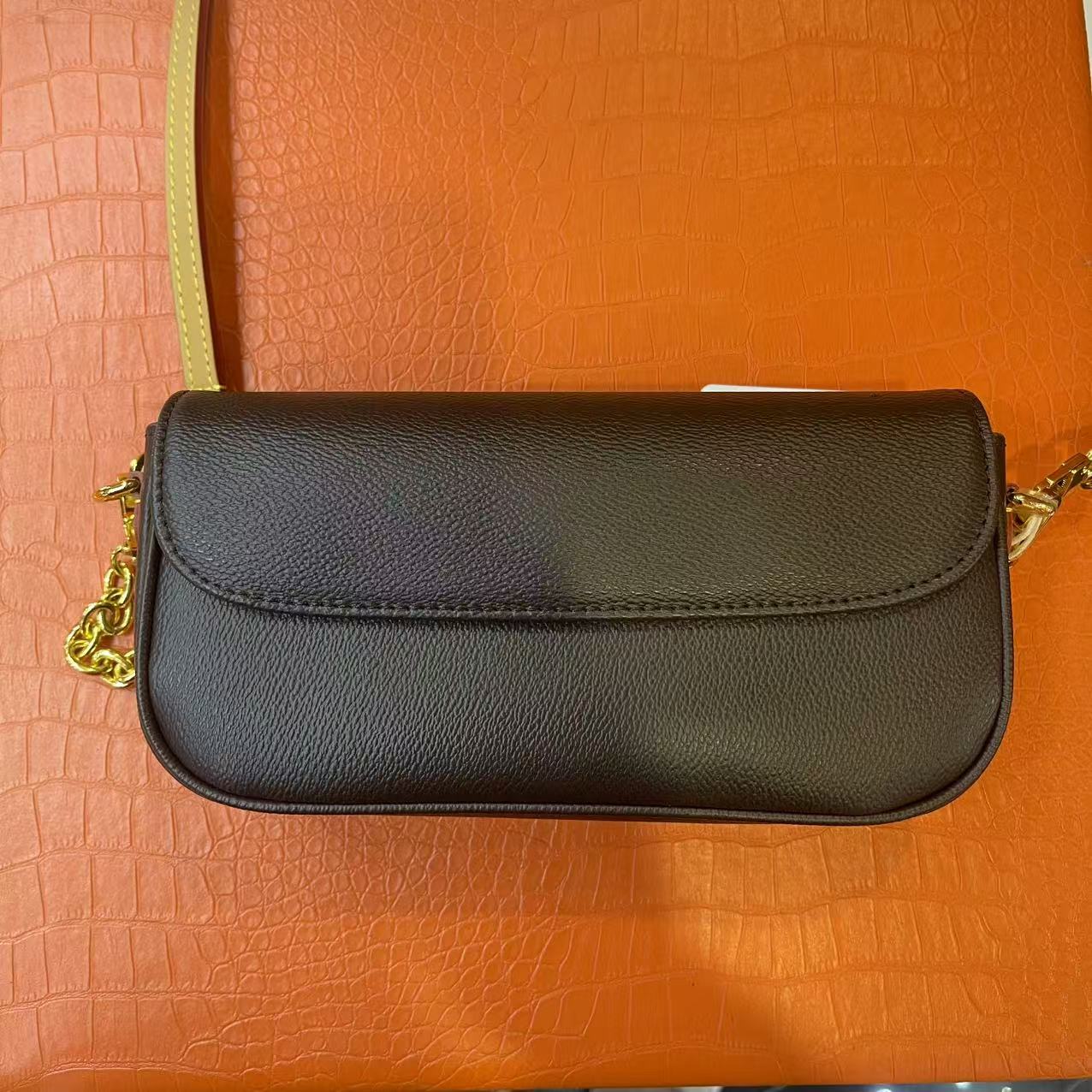 【RR】新款时尚百搭真皮斜跨单肩包手拎【真皮女包包】20