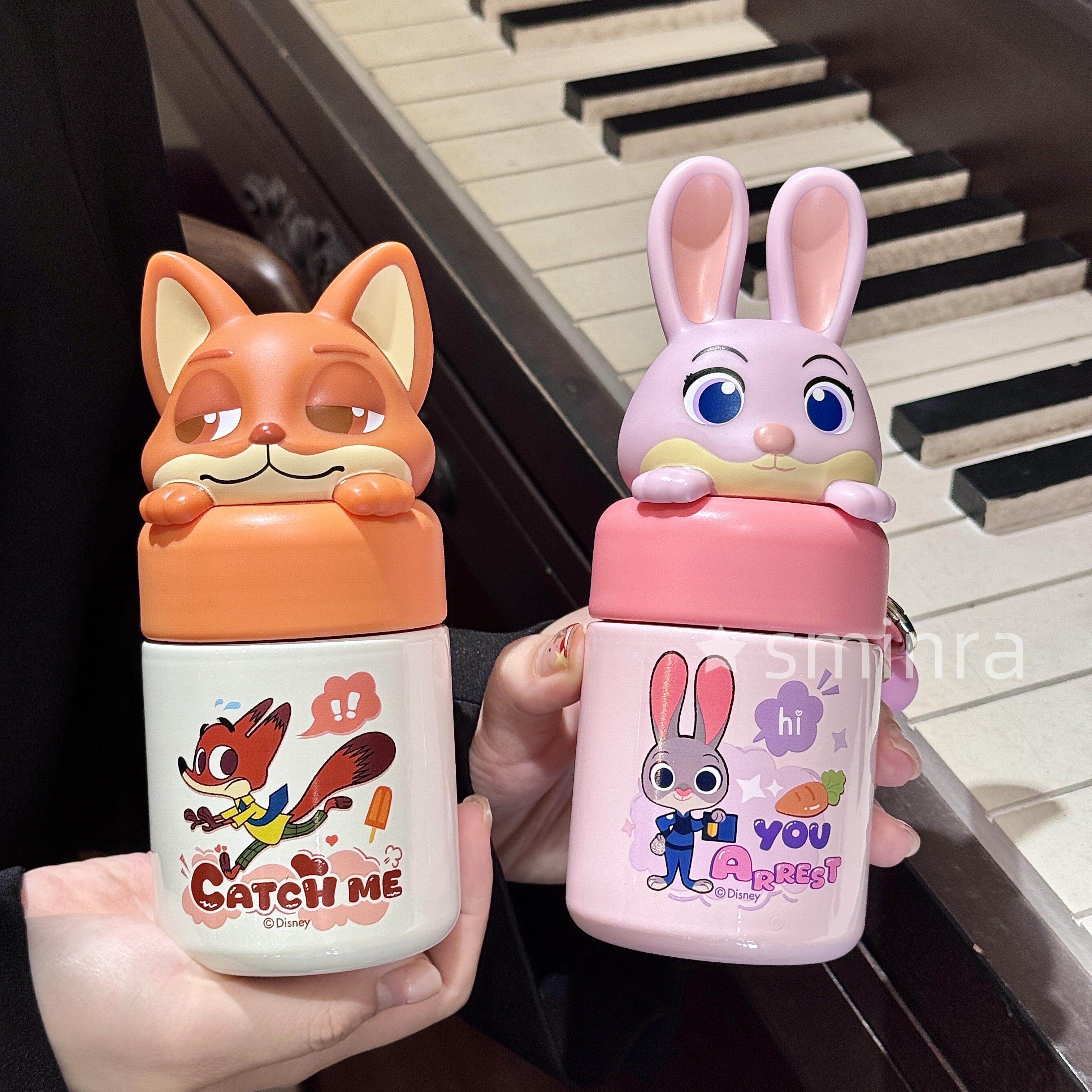朱迪尼克联名保温杯儿童疯狂动物城水杯口袋杯可爱高颜值杯子小巧