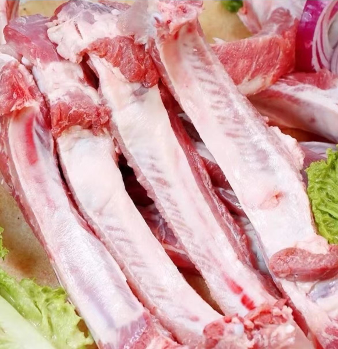 黑猪排骨新鲜猪肋排无脊骨头切块土猪肉生猪肉原切食材