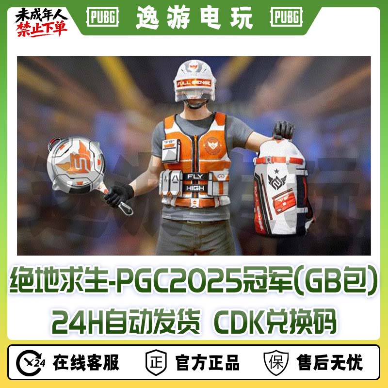 PUBG绝地求生PGC2025冠军套装兑换码cdk【GB包】