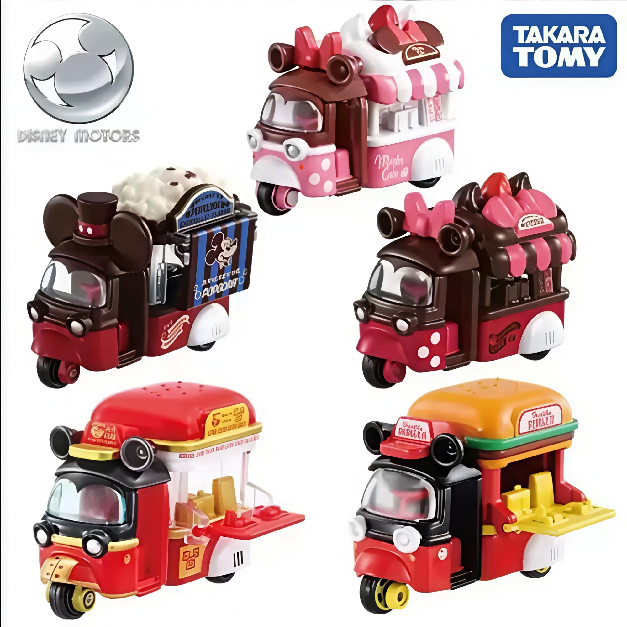 TOMY/多美卡迪士尼合金小汽车模型玩具摆件情人节米奇米妮贩卖车