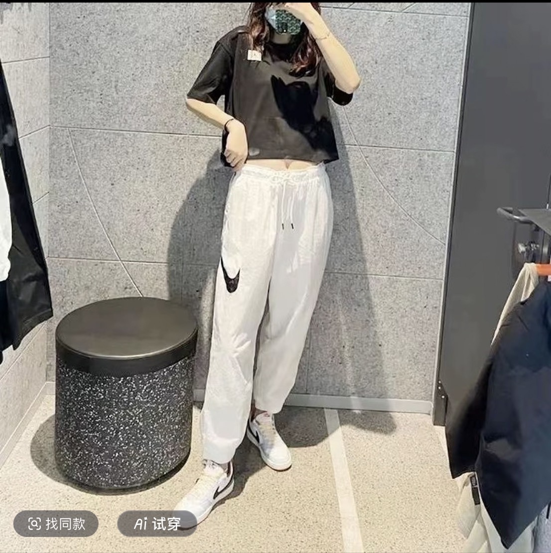 （商场撤柜）夏季短裤新款男女刺绣流长裤运动情侣短裤6184