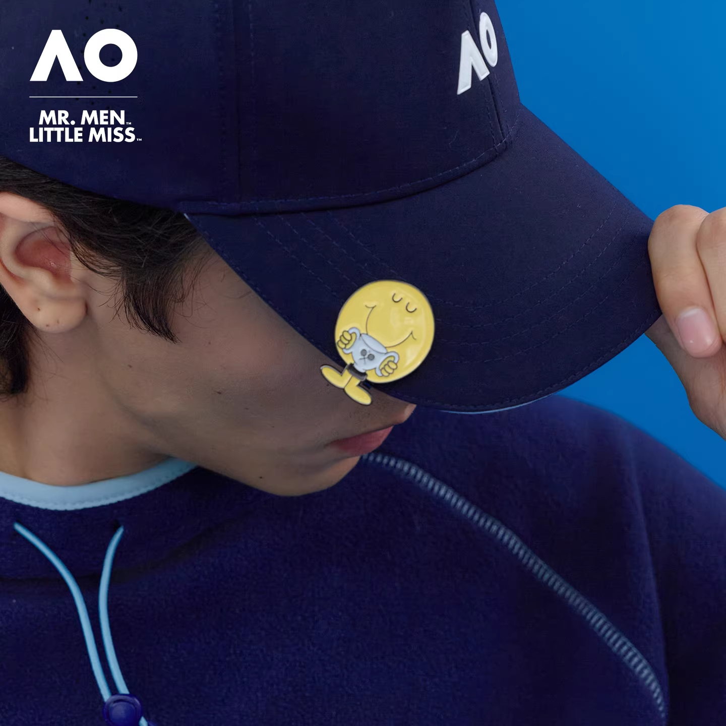 AO澳网MMLM联名珐琅帽夹帽夹马克球标记网球周边高尔夫帽夹创意