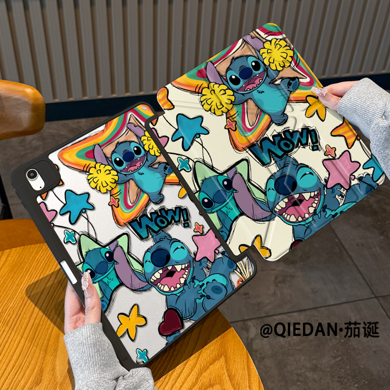 【3+Y型亚克力】史迪仔适用华为小米苹果ipad11air7平板保护套硬平