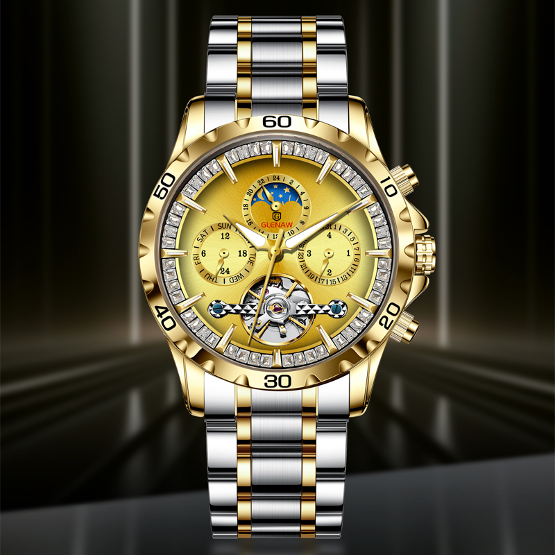 晓雪 【JC】日月星辰手表男士全自动机械表男款8301